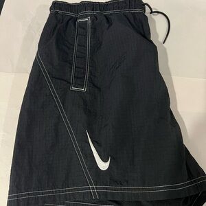 Nike Black Shorts with White Accents